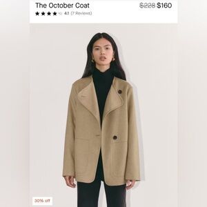 Everlane Wool Blend Coat Size - XS - NWT